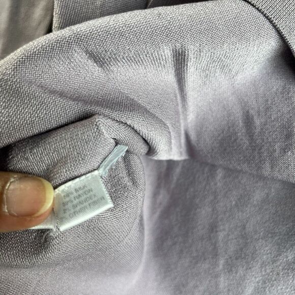 Ann Taylor Sweater Womens Extra Large Purple Silk Blend Turtleneck Stretch Layer - Picture 5 of 10
